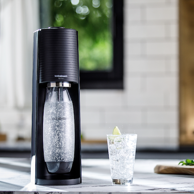 Sodastream Terra danskvandsmaskine sort 1 liter inkl. kulsyrepatron