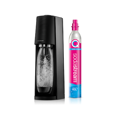 Sodastream Terra danskvandsmaskine sort 1 liter inkl. kulsyrepatron