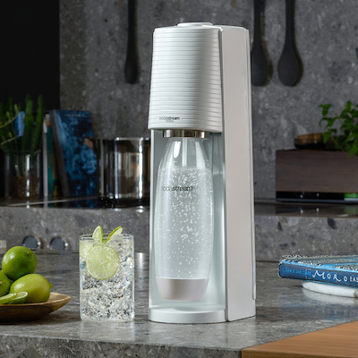 SodaStream Terra danskvandsmaskine hvid 1 liter inkl. kulsyrepatron