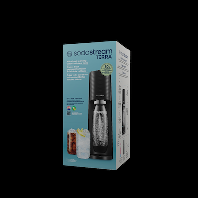Sodasteam Terra danskvandsmaskine sort 1 liter