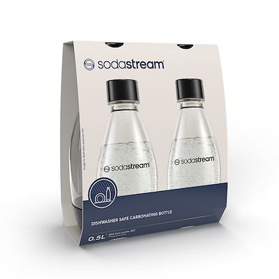 Sodastream Fuse DWS flaske sort 0,5 liter 2 stk.