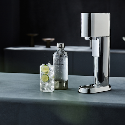 Sodastream Ensō danskvandsmaskine stål 1 liter