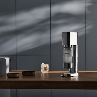 Sodastream Ensō danskvandsmaskine stål 1 liter