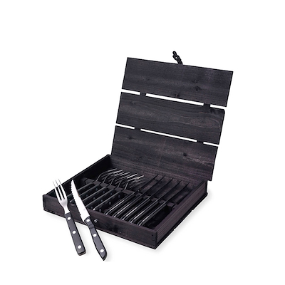 Gense Old Farmer Black grillbestik 12 dele