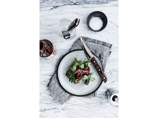 Gense Old Farmer Classic steakkniv rød 23,5 cm