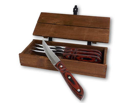 Gense Old Farmer Classic steakkniv rød 23,5 cm