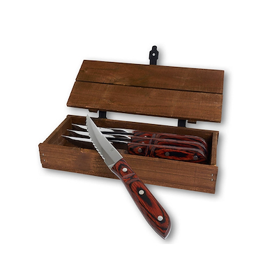 Gense Old Farmer Classic steakkniv rød 23,5 cm