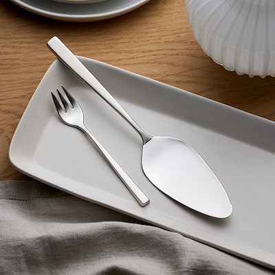 Gense Fuga kagegaffel stål farve