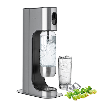 Aqvia danskvandsmaskine Exclusive Stainless Steel Black