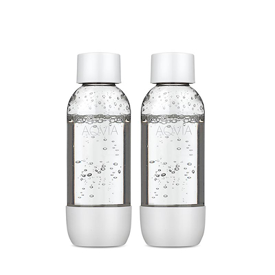 Aqvia 2 stk. flasker til danskvandsmaskine hvid 0,5 liter