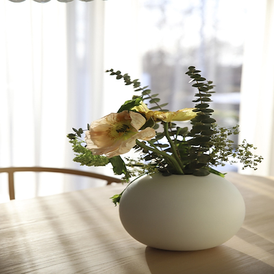 COOEE Ball vase hvid 20 cm