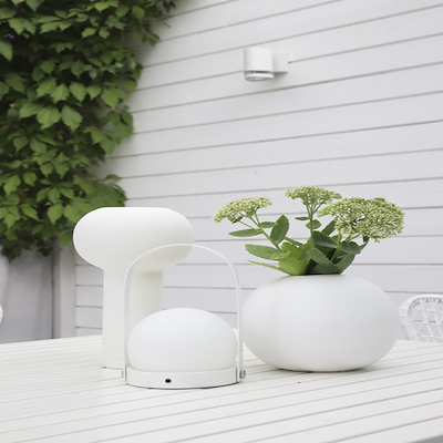 COOEE Ball vase hvid 20 cm