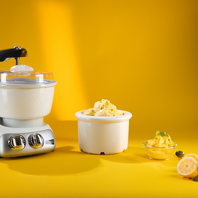 Ankarsrum fryseskål til ismaskine hvid 1,5 liter