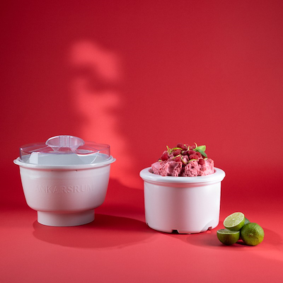 Ankarsrum fryseskål til ismaskine hvid 1,5 liter