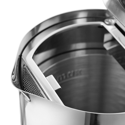 Aarke Kettle elkedel blankpoleret stål 1,2 liter 2200 watt