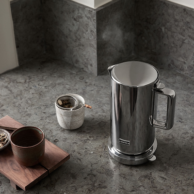 Aarke Kettle elkedel blankpoleret stål 1,2 liter 2200 watt