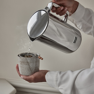 Aarke Kettle elkedel blankpoleret stål 1,2 liter 2200 watt