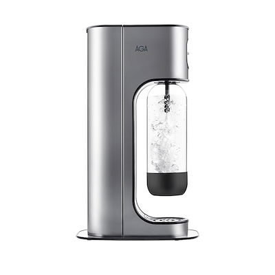 AGA Exclusive Steel sodavandsmaskine inklusiv 2 flasker og 1 kulsyrepatron