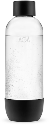 Aqvia/AGA PET flaske sort 1 liter