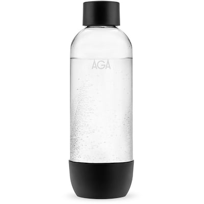 Aqvia/AGA PET flaske sort 1 liter
