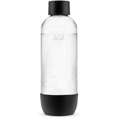 AGA PET flaske sort 1 liter