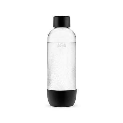 AGA PET flaske sort 1 liter