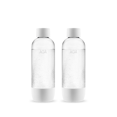 AGA PET flaske hvid 0,5 liter 2 stk.