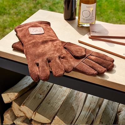 OFYR grillhandsker brun ruskind