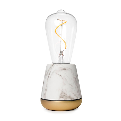Humble One bordlampe hvid marble