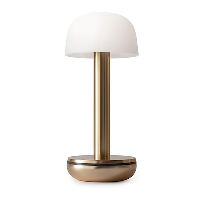 Humble Two bordlampe gold glass frosted