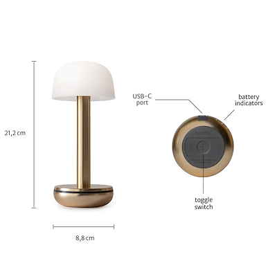 Humble Two bordlampe sort