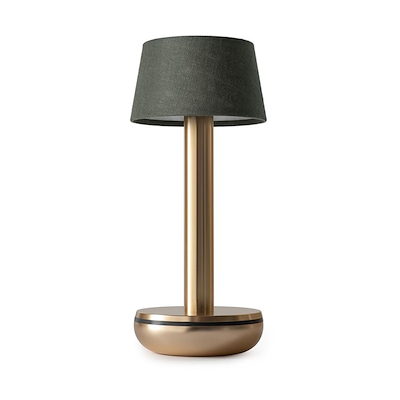 Humble Two bordlampe gold/emerald linen
