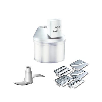 Bamix SliceSy til stavblender hvid