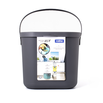 Rotho affaldsspand 6 liter antracit