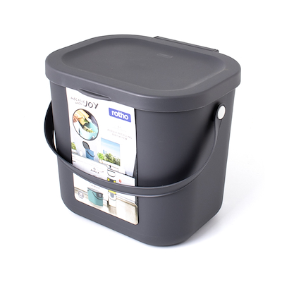 Rotho affaldsspand 6 liter antracit