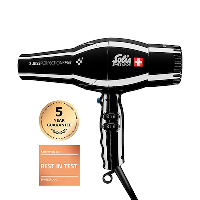 Solis Swiss Perfection Black Plus hårtørrer 2300 watt