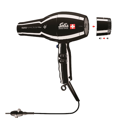 Solis Swiss Perfection Black Plus hårtørrer 2300 watt
