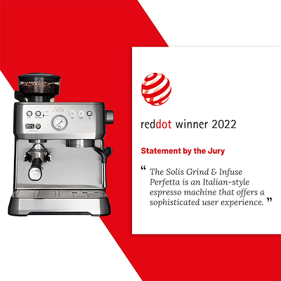 Solis Grind & Infuse Perfetta espressomaskine silver