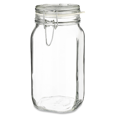 Bormioli Henkogningsglas 1,5 liter firkantet glas