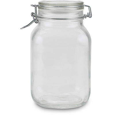Bormioli Henkogningsglas 2,0 liter firkantet glas