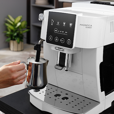 DeLonghi Magnifica Start ECAM220.20W espressomaskine hvid 1450 watt