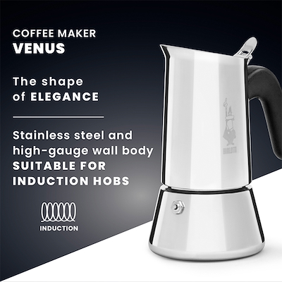 Bialetti Venus Induction Espressokande 4 Kop - Edition 2.0