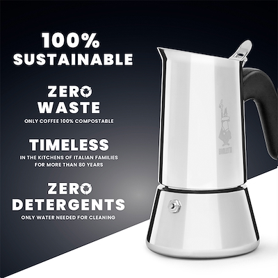 Bialetti Venus Induction Espressokande 6 Kop - Edition 2.0
