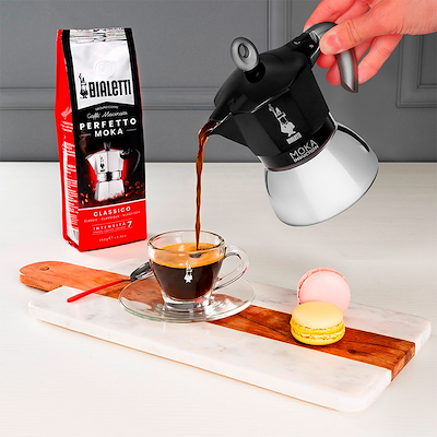 Bialetti Espressokande Moka Induction Black 2 Kop - Edition 2.0