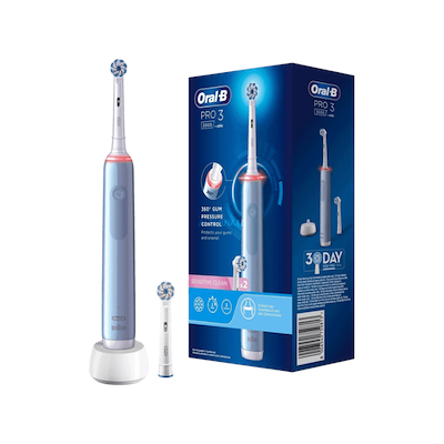 Oral-B Pro3 Sensitive Clean elektrisk tandbørste blå