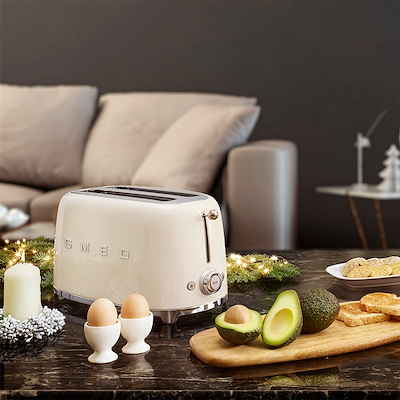 Smeg TSF01CREU brødrister creme 2 skiver 950 watt