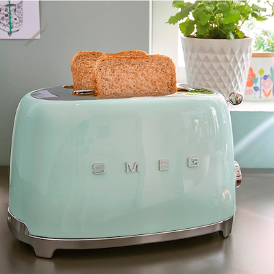Smeg TSF01PGEU brødrister pastelgrøn 2 skiver 950 watt