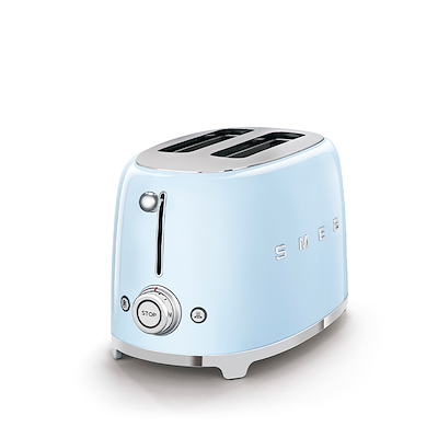 Smeg TSF01PBEU brødrister pastelblå 2 skiver 950 watt