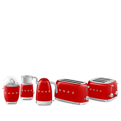 Smeg KLF04RDEU elkedel rød 1,7 liter 2400 Watt