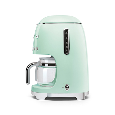 Smeg DCF02PGEU filterkaffemaskine med timer pastelgrøn 1050 watt